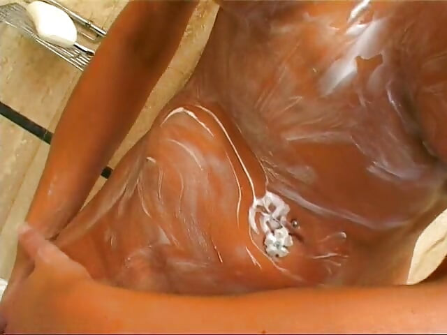 Perfect busty chick masturbation