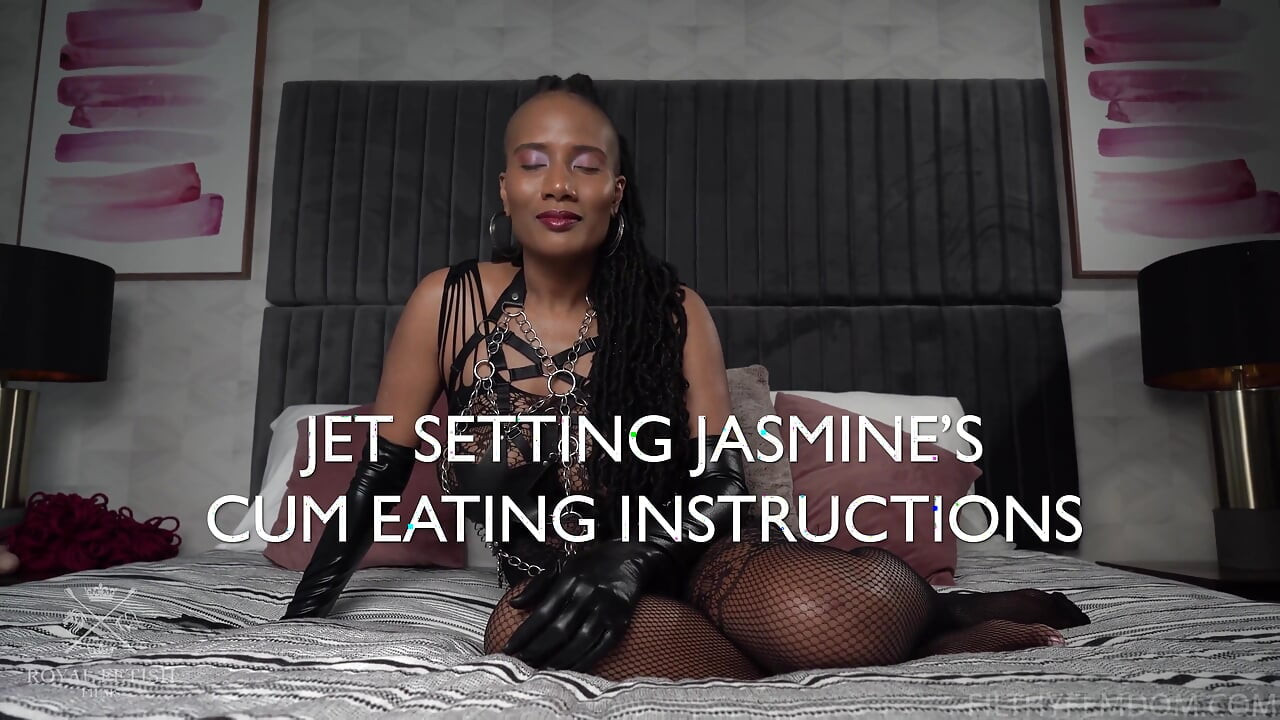 Jet Setting Jasmine's Cum Eating Instructions Featuring Jet Setting Jasmine