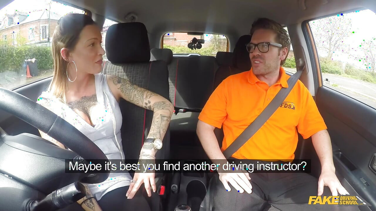 Fake Driving College - Messy Creampie and Deep Throat Blowjob Action