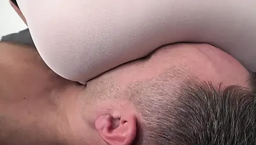 White Pantyhose Facesitting!