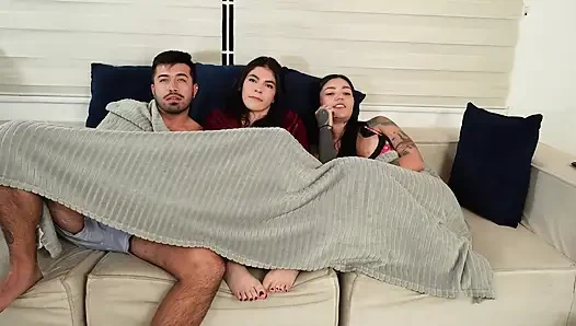 I find out that my boyfriend wants to fuck my sister-in-law so I give him my tight pink pussy