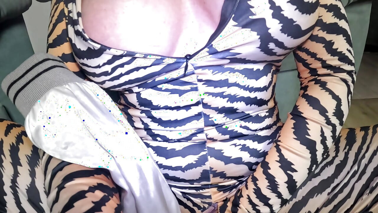 Smoking Fetish, Bomber Jacket Destruction and Dirty Masturbation in a Glossy Nylon Jumpsuit