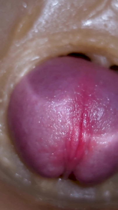 Extreme close up!  Injecting a large dose of sperm pussy toy Camera  4k | Clip 2