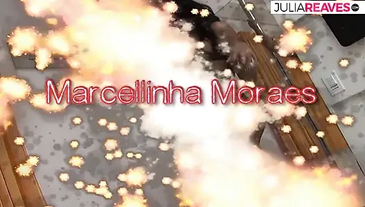 Marcelina boşalmadan önce büyük bir yarağı emiyor
