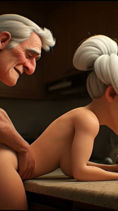Granny and old man in the kitchen Compilation 3d Animation Cartoon Hentai | Clip 1