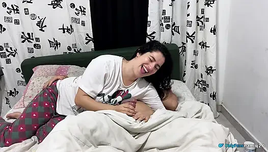 This is my stepsister and she wants a dick to ride!