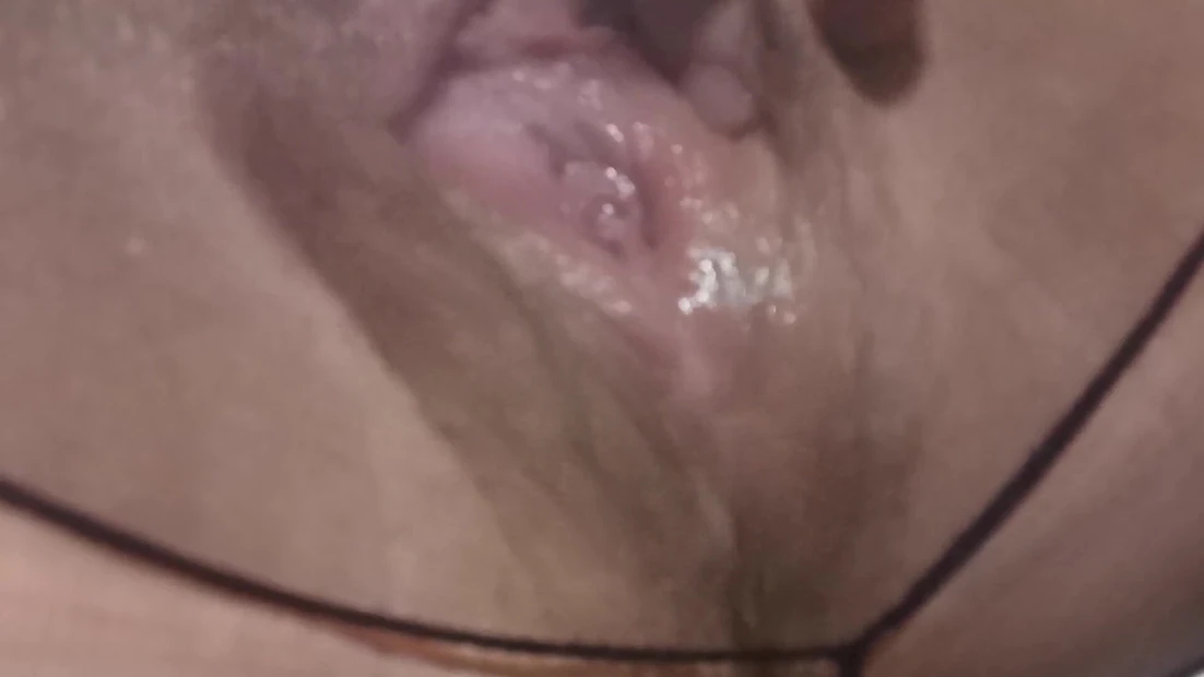 Look at my wet little pussy in tights