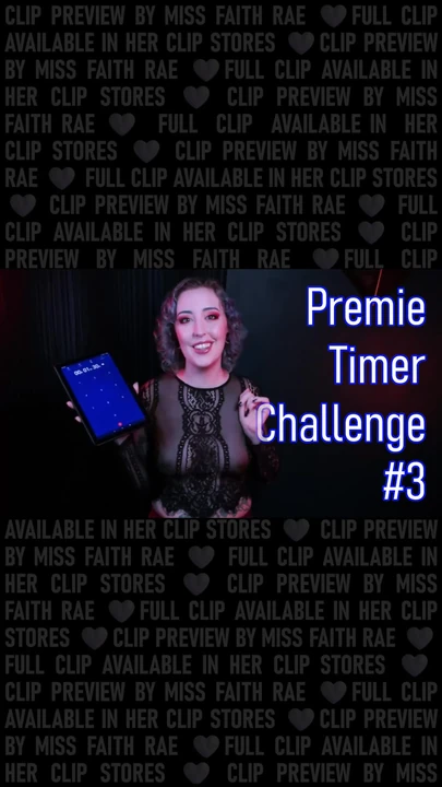 Premie loser timer challenge # 3 - vista previa - humillación de eyaculador prematuro prejac, dominación femenina en primer plano por Miss Faith Rae