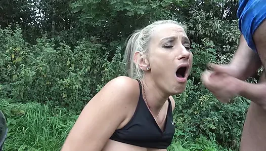 Sexy cock horny 3 hole stepmom WIFE MILF gets Qutdoor Blank fucked by stranger Dirty the holes