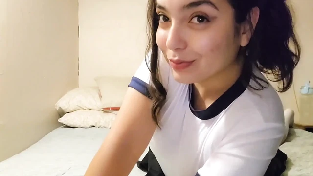 Sexy Horny Girl Masturbates with Dildo - Amateur