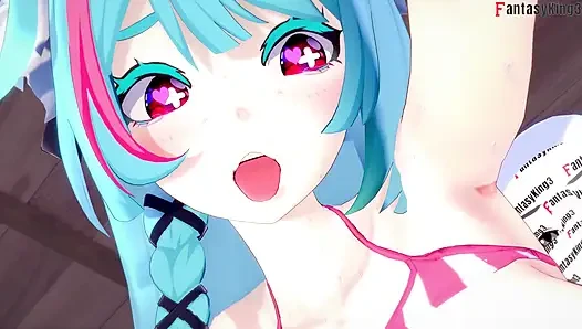 Mint sex in her bikini - Neverness to everness (NTE)