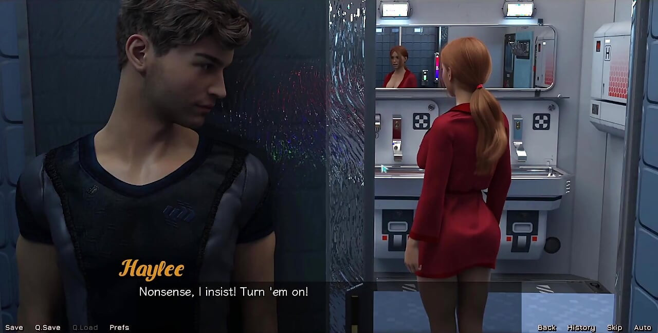 Stranded in Space - Nearly Caught by Big Tits Indian MILF
