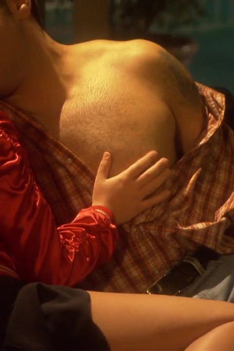 Blonde small titted slut in her good fuck with ending on tits