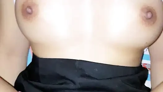My Wife's Black Sexy Panties & White Top - Secret Crossdressing Jerk Off Session