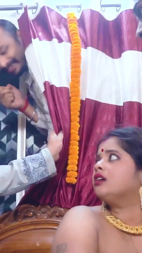 Biggest Indian Boobs Horny Bhabhi Fucked by all Boys at her wedding Night ( Hindi Audio ) | Clip 2