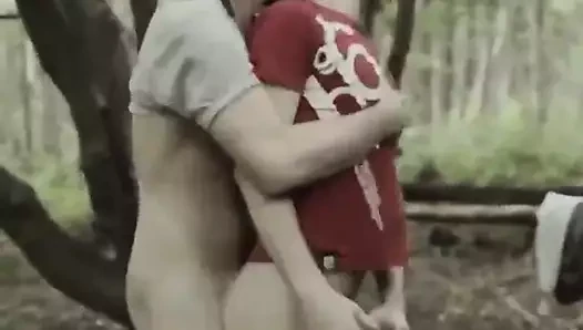 Army porn video – fucked in the park
