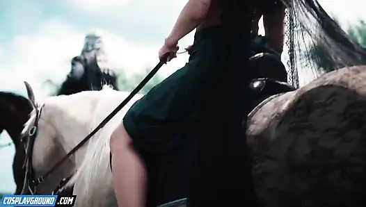 Chloe amour dan gia ohmy saling ngentot dan ngentot memek satu sama lain sampai muncrat - parodi cosplay porno penyihir