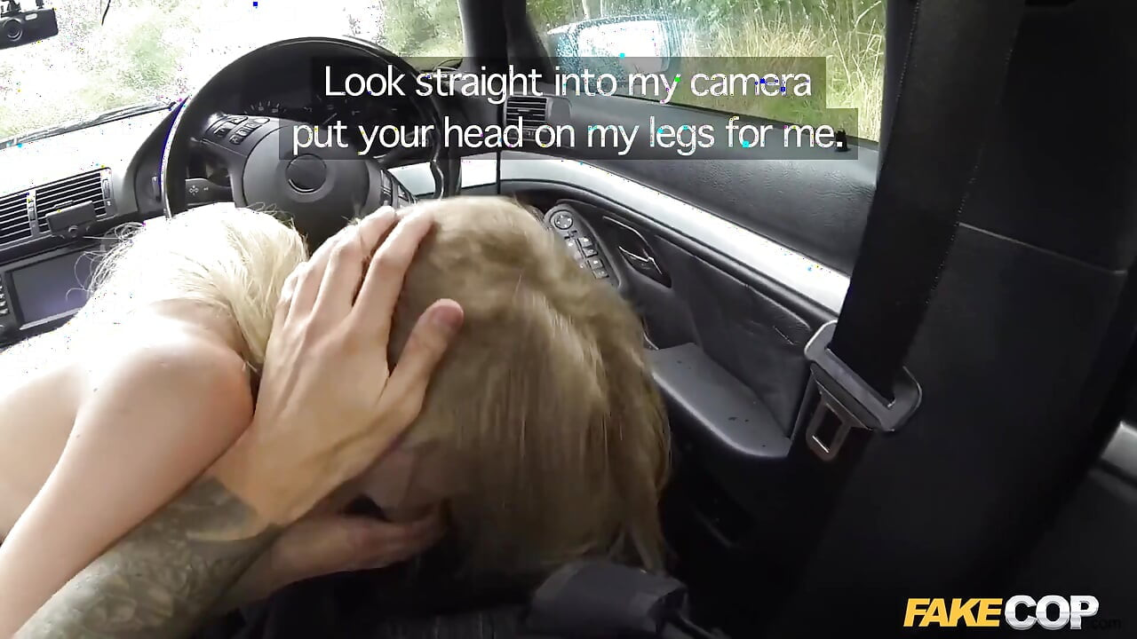 Fake Cop - Truck Stop Temptation: Slutty Cutie Fucked Hard in the Police Car with Deep Throat Action