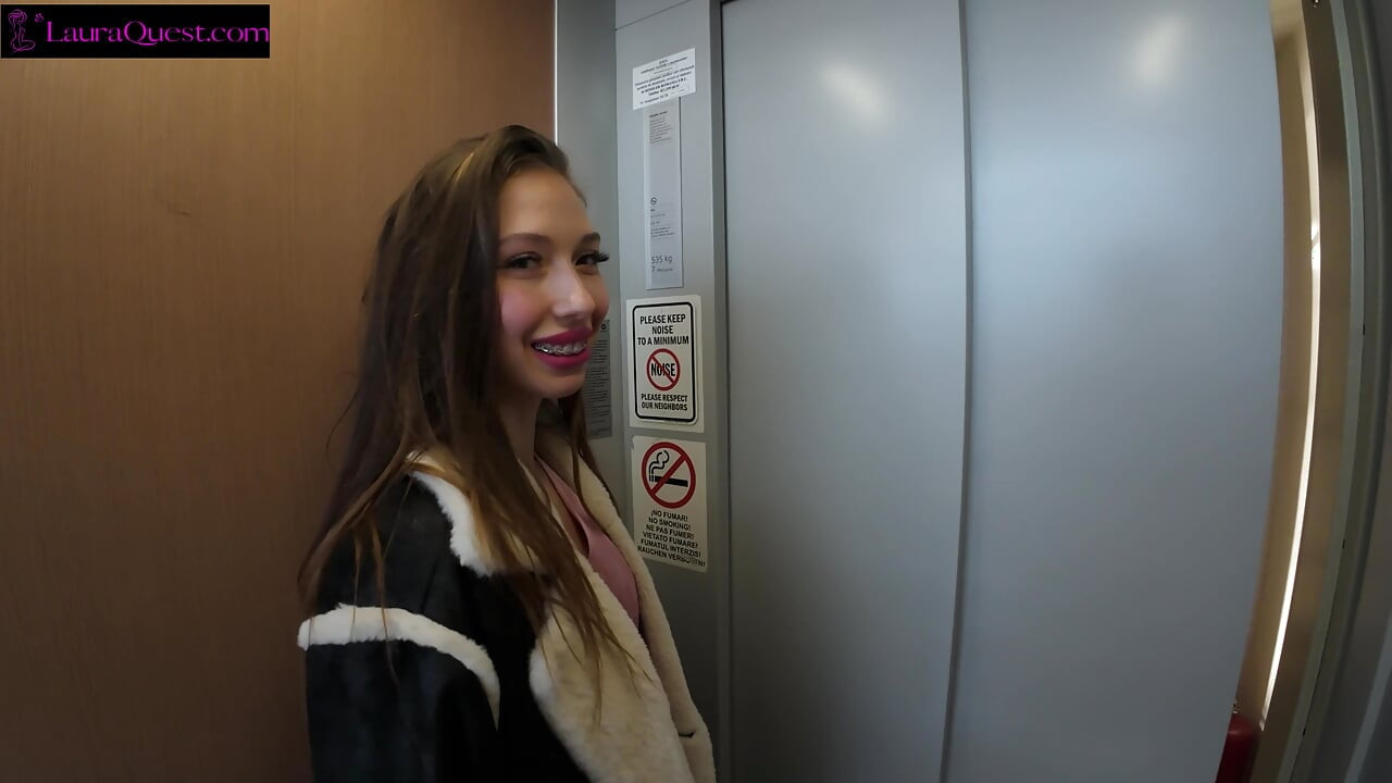 Wrapped In A Towel After An Elevator Encounter, She Seduces A Stranger In His Hotel Room