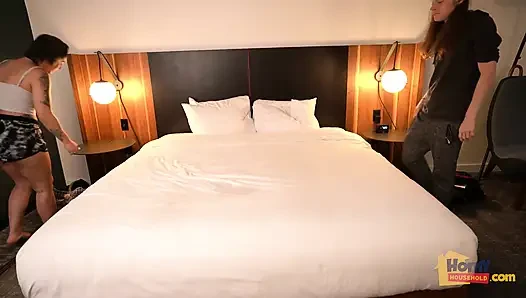 Stepsiblings Share Hotel Room