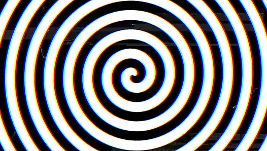 Entspannen sie sich und schauen sie auf die spirale