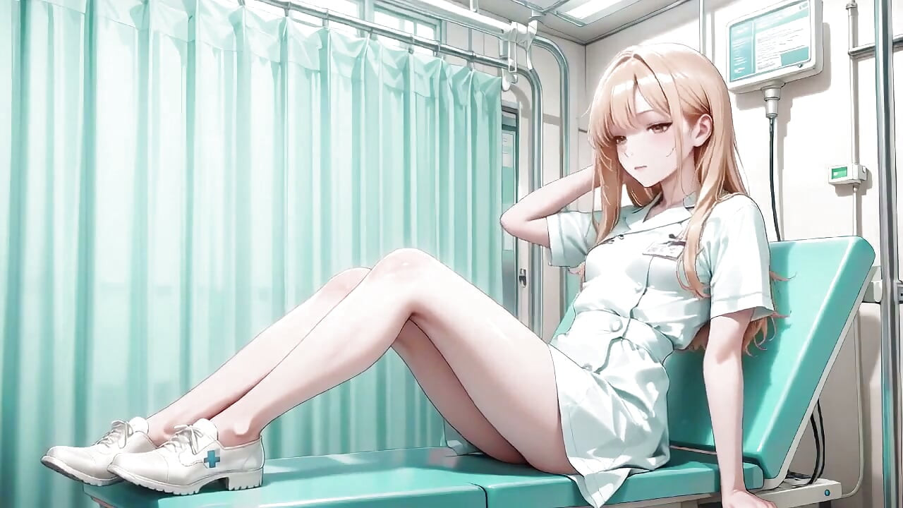 Blonde Nurse's Lazy Afternoon a Private Roam From Bed to Deep Sheets