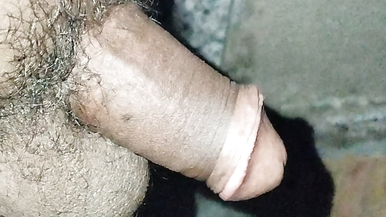 À noite, o pau estava duro