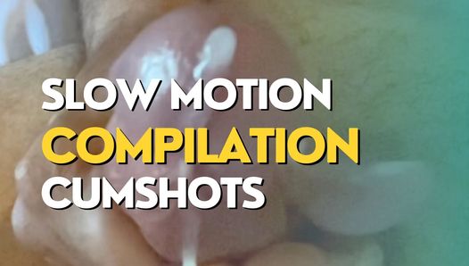 Slow motion cumshots compilation
