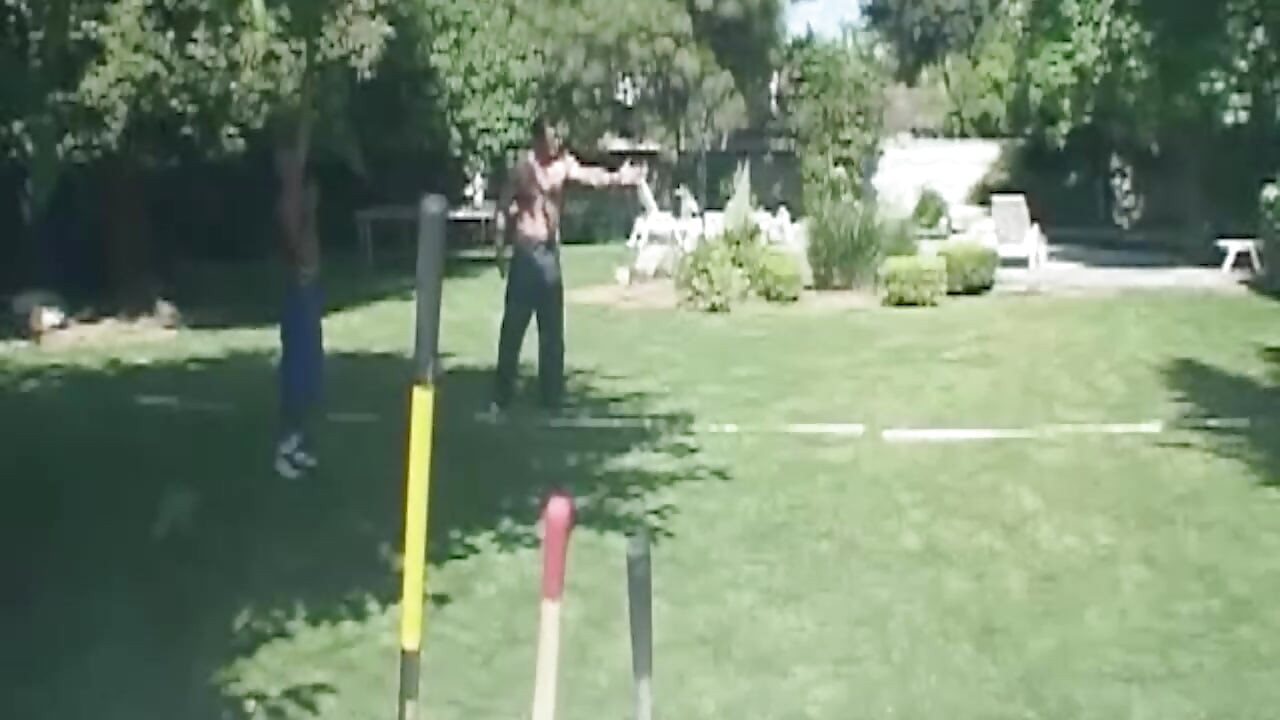 Mature Blonde MILF Takes Giant Broom Handle Anal