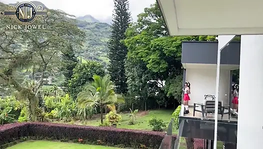 A Petite Girl Seduces Her Neighbor to Put His Cock in Her