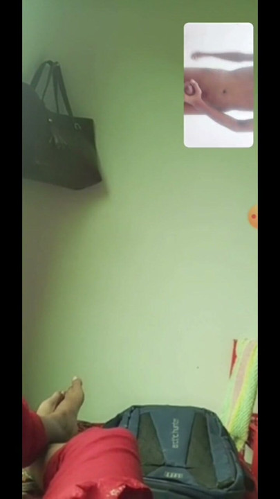 Wife video call handjob cum | Clip 1