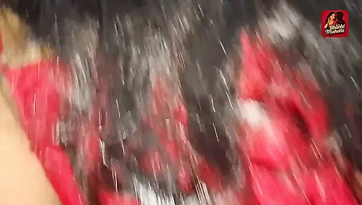 New Desi Bhabhi in Red Dress Full hindi Audio