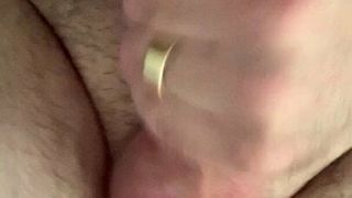 Wank with cock ring