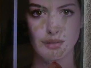 Трибьют для спермы на лице Anne Hathaway