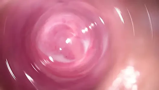 Kamera jauh di dalam vagina krim kecil Mia