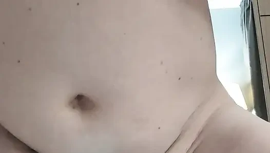 In the bathroom