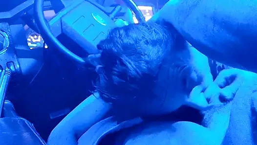 Blowjob in My Truck Cum in Mouth
