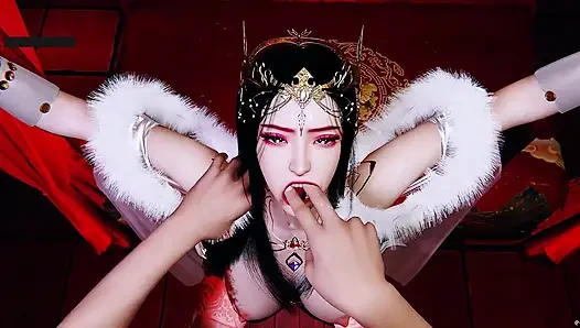 Богиня страсти: изгибы в движении - 3D-хентай-анимация