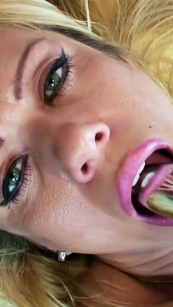 Iconic moment from "Big natural Tits Mature and her Skinny Best Friend Mom at Lesbian Sex"