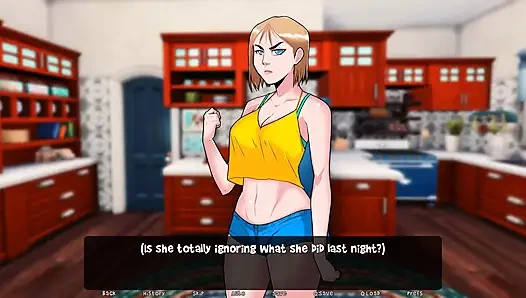 Dawn of Malice: stepsister sucks her stepbro  off and sniffs his dirty pants while masturbating ep 22,23