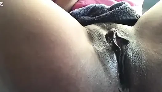 a blowjob in the car and a wet pussy