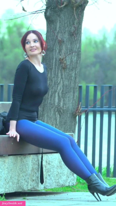 Even in her clothes, she turns me on. Full video only on JenySmith.net
