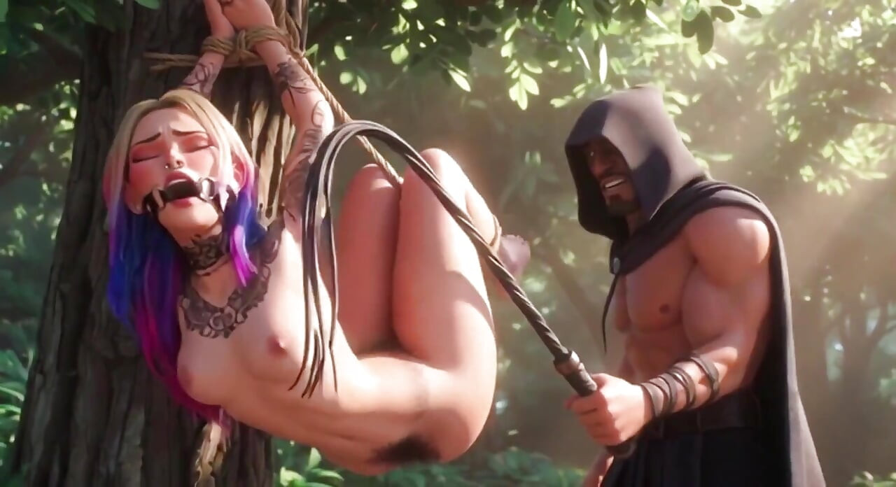 Desperate bound feminista - azotes severos por hombre dominante