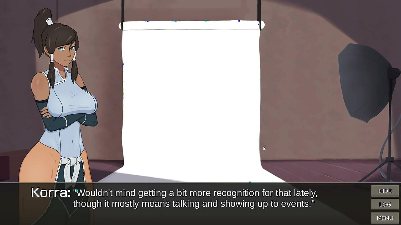 Korra tries on a swimsuit - Cummy Bender part 2
