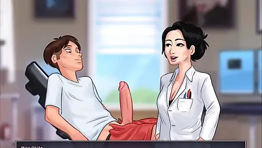 Kisah musim panas - adegan seks nona okita