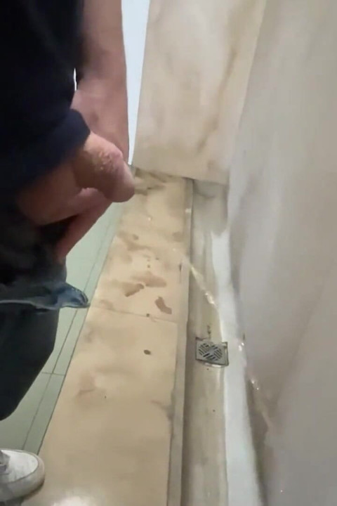 Peeking, Peeing, Flashing, Teasing at Public Urinal