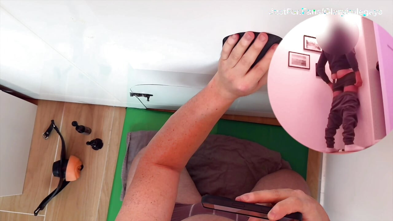 Straight Cock at the Gloryhole - Tongued Until He Cums