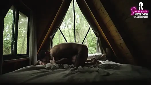 Intimer analsex in einer hütte mit einer perfekten zierlichen blondine