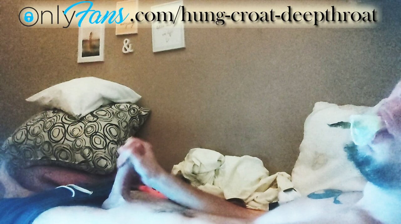 Deepthroating and masturbating