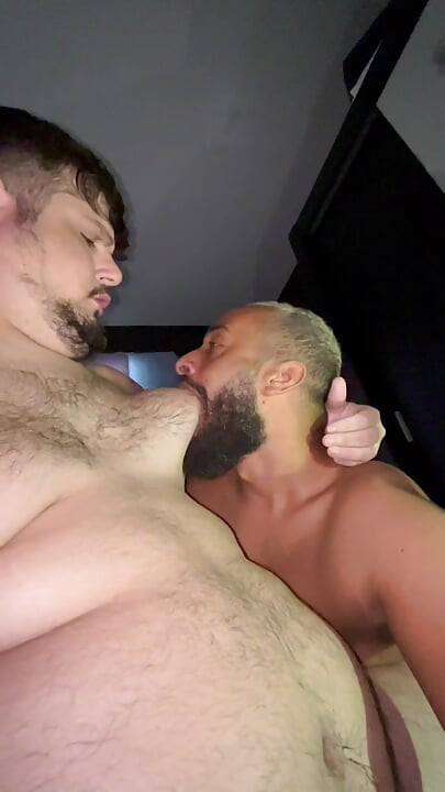 I devoured the chubby girl, sucked on her breasts, and kissed her on the mouth